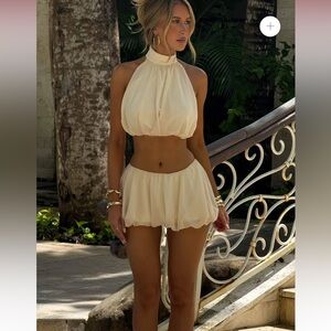 Elegant Cream Women's Skirt